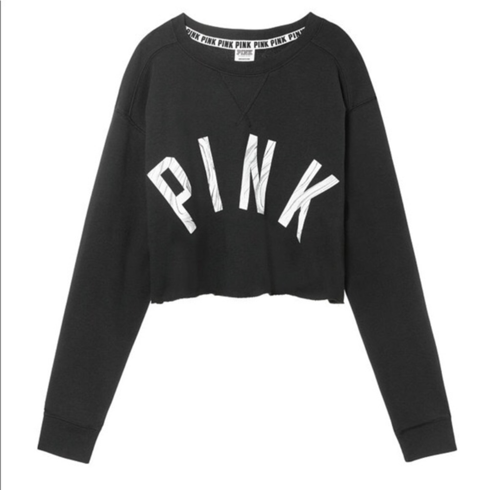 PINK cropped campus crew